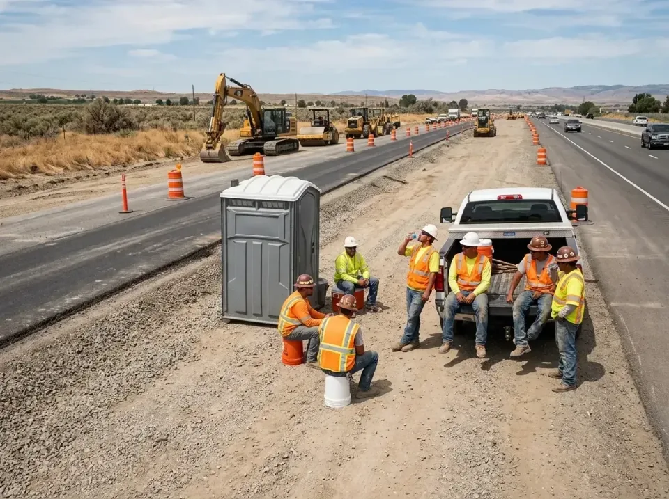 highway-road-construction-crew-007 — frequently asked questions, Porta Potty and Restroom Rentals in Hiram, GA